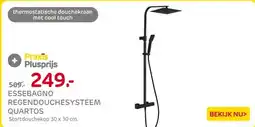 Praxis Essebagno Regendouche - Quartos - Zwart aanbieding