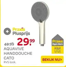 Praxis AquaVive handdouche Cato RVS look aanbieding