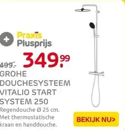 Praxis Grohe Regendouche Vitalio Start aanbieding