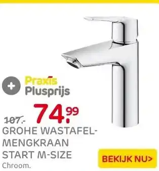 Praxis Grohe QuickFix Start Wastafelmengkraan aanbieding