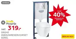Praxis Grohe Solido Inbouwtoilet set met aanbieding