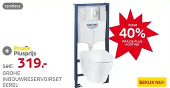 Praxis Grohe Solido Inbouwtoilet set met aanbieding
