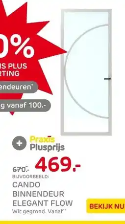 Praxis CanDo Binnendeur Elegant Flow 2C03 - Wit aanbieding