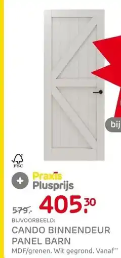 Praxis CanDo Binnendeur Panel Barn 2A07 - Wit - aanbieding