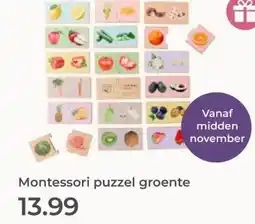 Prenatal Montessori puzzel groente aanbieding