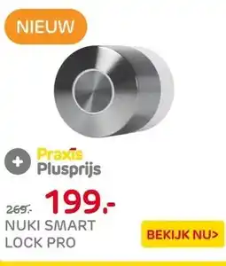 Praxis Nuki Slim Deurslot Smart Lock Pro - aanbieding
