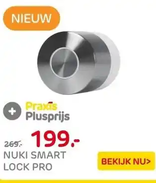 Praxis Nuki Slim Deurslot Smart Lock Pro - aanbieding