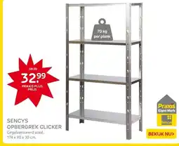 Praxis Sencys opbergrek Clicker gegalvaniseerd aanbieding