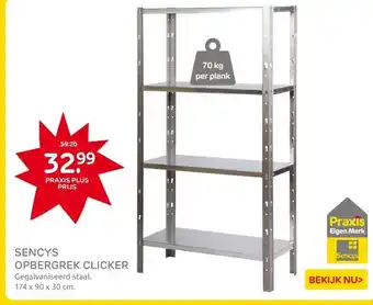 Praxis Sencys opbergrek Clicker gegalvaniseerd aanbieding