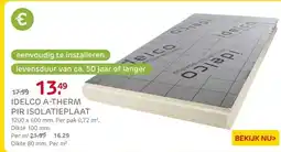 Praxis Idelco A-Therm PIR isolatieplaat - aanbieding