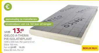 Praxis Idelco A-Therm PIR isolatieplaat - aanbieding