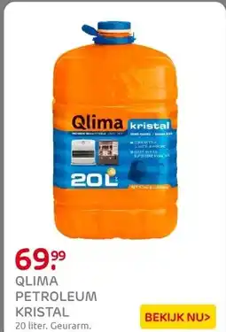 Praxis Qlima kachelbrandstof Kristal 20L aanbieding