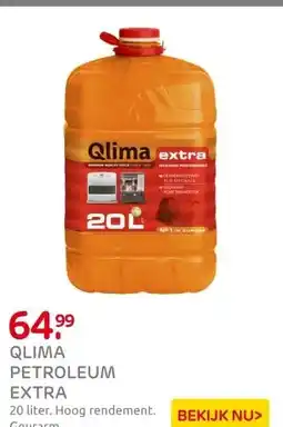 Praxis Qlima kachelbrandstof Extra 20L aanbieding