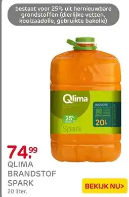 Praxis Brandstof Qlima Spark 20 L aanbieding