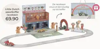 Prenatal Little Dutch speelkoffer racebaan aanbieding