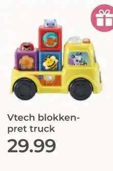Prenatal Vtech blokken- pret truck aanbieding