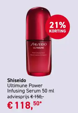 Mooi parfumerie Shiseido Ultimune Power Infusing Serum 50 ml aanbieding