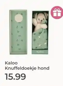 Prenatal Kaloo Knuffeldoekje hond aanbieding