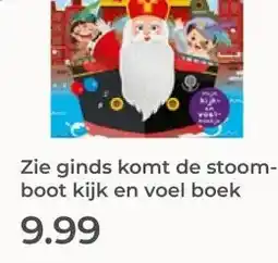 Prenatal Zie ginds komt de stoom- boot kijk en voel boek aanbieding