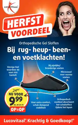 Lucovitaal Orthopedische Gel Sloffen aanbieding