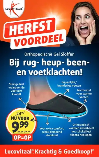 Lucovitaal Orthopedische Gel Sloffen aanbieding