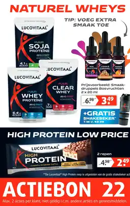 Lucovitaal NATUREL WHEYS aanbieding