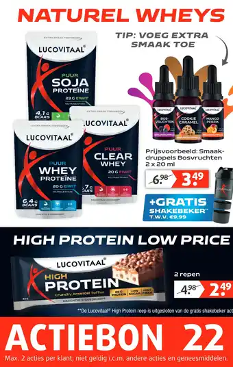 Lucovitaal NATUREL WHEYS aanbieding