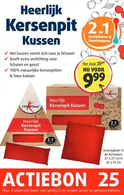 Lucovitaal Heerlijk Kersenpit Kussen aanbieding