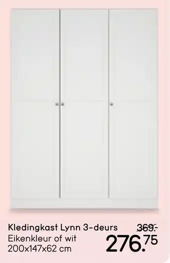 Leen Bakker Kledingkast Lynn 3 deurs aanbieding
