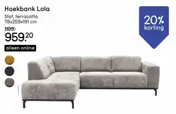 Leen Bakker Hoekbank Lola aanbieding