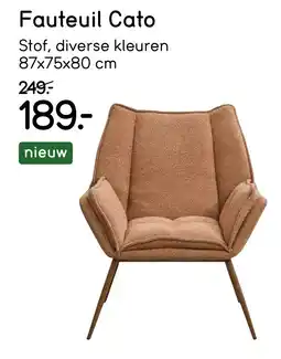 Leen Bakker Fauteuil Cato aanbieding