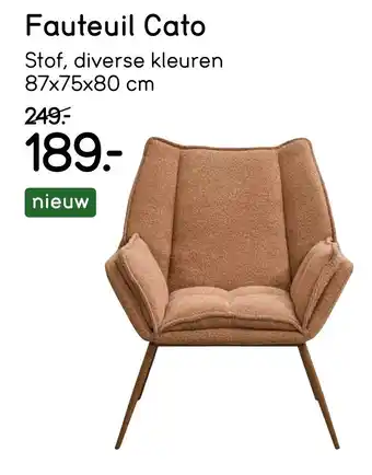 Leen Bakker Fauteuil Cato aanbieding