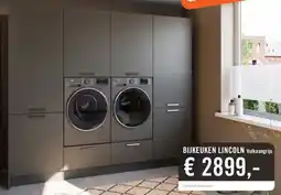 Keukendepot BIJKEUKEN LINCOLN Vulkaangrijs aanbieding