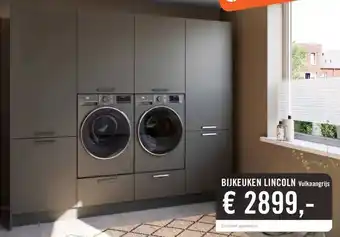 Keukendepot BIJKEUKEN LINCOLN Vulkaangrijs aanbieding