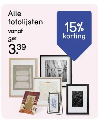 Leen Bakker Alle fotolijsten aanbieding