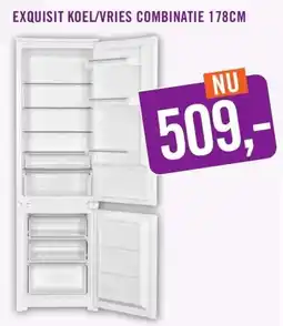 Keukendepot EXQUISIT KOEL/VRIES COMBINATIE aanbieding