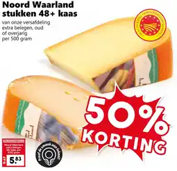 Coop Noord Waarland stukken 48+ kaas aanbieding