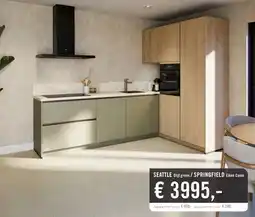 Keukendepot SEATTLE Olijf groen/ SPRINGFIELD Eiken Como aanbieding