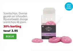 Intratuin Scentschips. Diverse geuren en inhouden. Bijvoorbeeld: doosje scentchips 48 gram. aanbieding