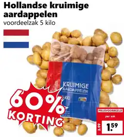 Coop Hollandse kruimige aardappelen aanbieding