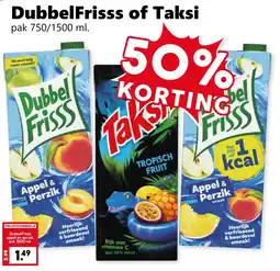 Coop DubbelFrisss of Taksi aanbieding