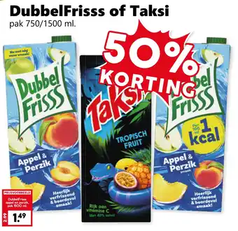 Coop DubbelFrisss of Taksi aanbieding