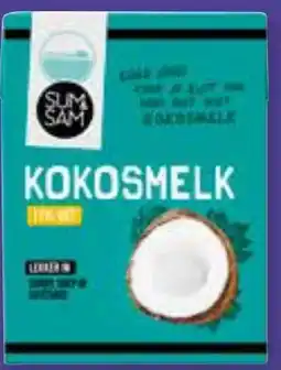 Coop Sum&Sam kokosmelk aanbieding