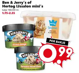 Coop Ben & Jerry's of Hertog IJssalon mini's aanbieding