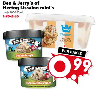 Coop Ben & Jerry's of Hertog IJssalon mini's aanbieding