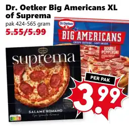 Coop Dr. Oetker Big Americans XL of Suprema aanbieding