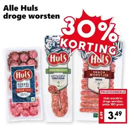 Coop Alle Huls droge worsten aanbieding