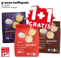 Coop g woon koffiepads aanbieding