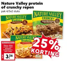 Coop Nature Valley protein of crunchy repen aanbieding
