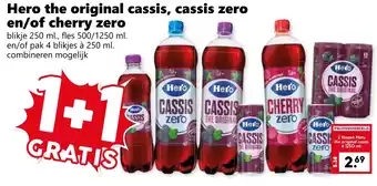 Coop Hero the original cassis, cassis zero en/of cherry zero aanbieding